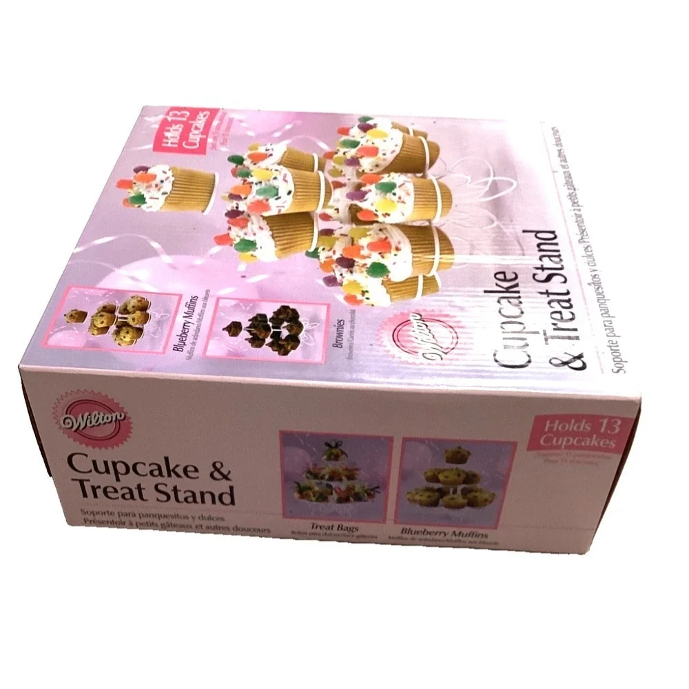 Cupcake and Treat Stand by Wilton - Holds 13 Cupcakes/Muffins. White. New in box